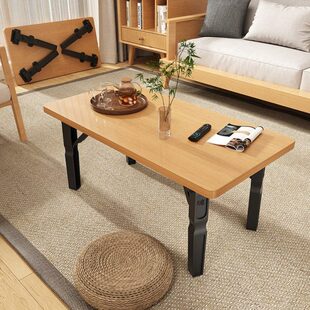 可折叠茶几小户型客厅方桌日式家用地桌简易吃饭矮桌宿舍床上书桌
