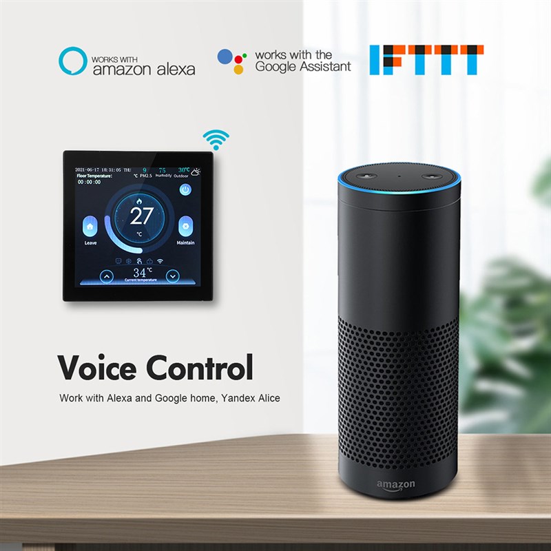 新升级彩屏温控器电地暖恒温器 燃气壁挂炉控制器六国语言质保2年