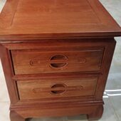 红木床头柜纯木边柜全实木花梨木柜子多功能中式 菠萝格收纳榫卯柜