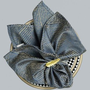 餐巾餐扣环圈欧式酒店餐厅西餐餐巾口布折花装饰方巾家用高档定制