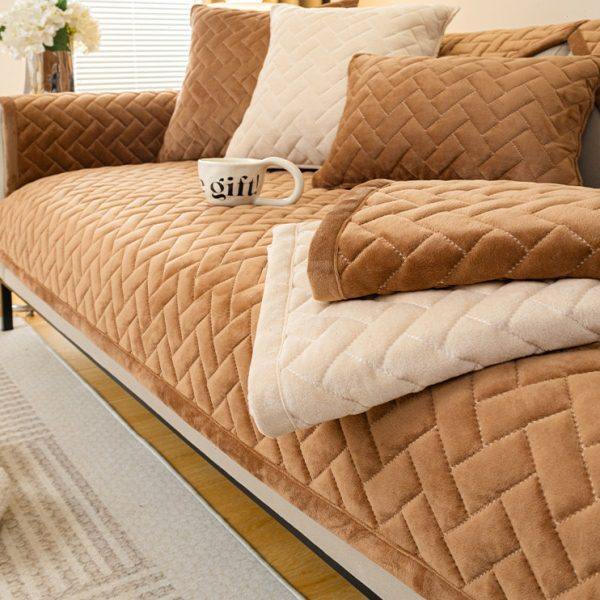 2024新款沙发垫冬季加厚毛绒坐垫子防滑皮沙发套罩盖布三坐一贵妃,居家布艺,沙发垫,淘宝优惠券,粉丝福利购,淘宝优惠卷