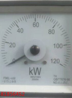有功功率表F96L-120KW 200KW 200/5A 380/100V  F96L-KW 船用表