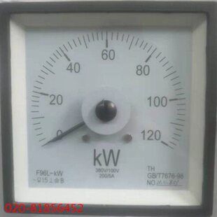 有功功率表F96L-120KW 200KW 200/5A 380/100V  F96L-KW 船用表