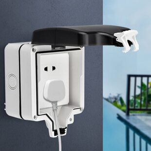 户外电源插座防水盒86型明装五孔防水罩防雨室外保护密封接线盒子