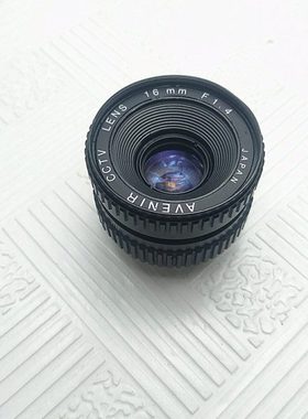 AVENIR CCTV LENS 12MM F1.2 16MM F1.4工业相机镜头镜片清无雾霉