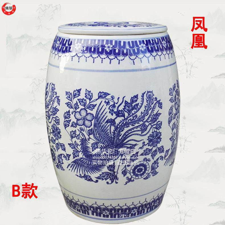 景德镇米桶米缸25斤30斤50斤平盖有盖陶瓷储物罐腌菜腌肉缸坛水缸