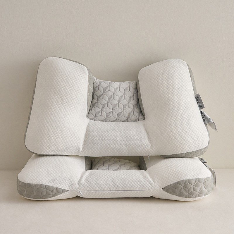 反牵引异性枕头护颈椎助睡眠枕芯一对装不塌陷家用分X区枕单人单