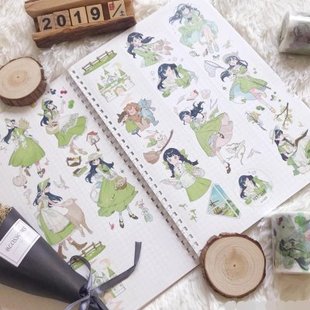 4件包邮】迷雾森林 我的小世界绿野仙踪夜莺两个我盐系男孩纸胶带