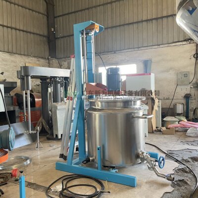 供应现货地坪漆速分散机 环氧树脂混合设备 200L电动升降搅拌机