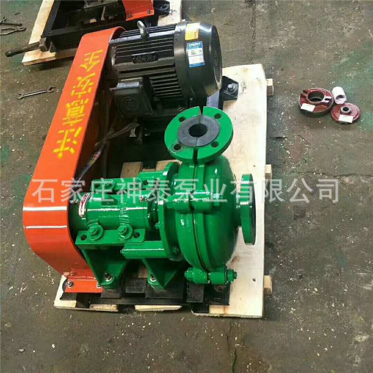 卧式离心渣浆泵 衬胶渣浆泵配件高扬程分数渣浆泵 柴油机砂砾泵