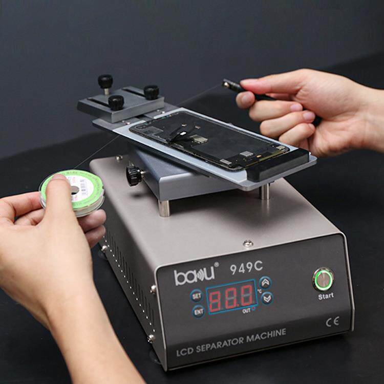巴酷BA-949C快速加热LCD屏幕分离器360°旋转手机维修屏幕分离机