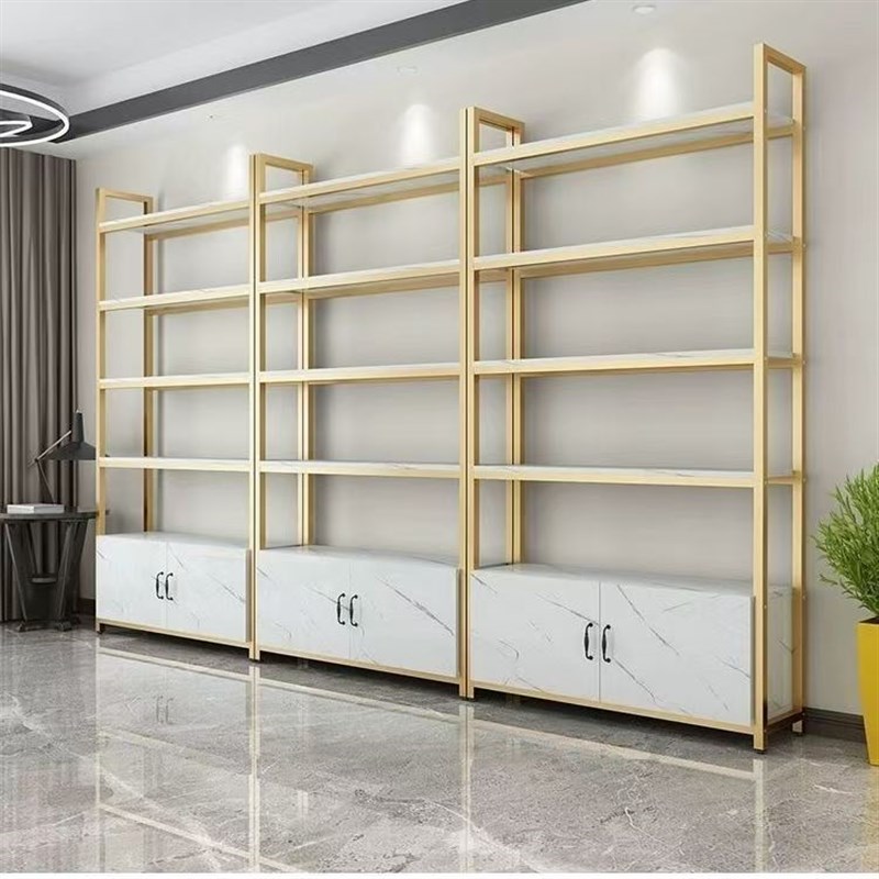 书架多层落地置物架收纳架陈列架储物架组合文件柜U铁艺展示柜货