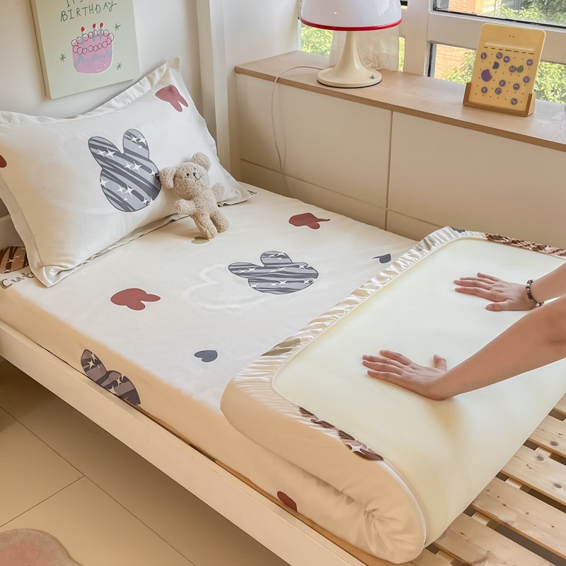 全棉一米二薄床垫子母床专用1米35的床笠1米x2米 135x200 150x200