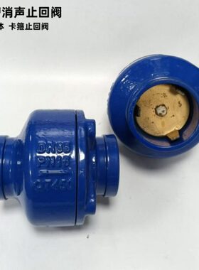 H81X-16沟槽给水蓝色沟槽式消声弹簧立式向止回阀DN65-DN200