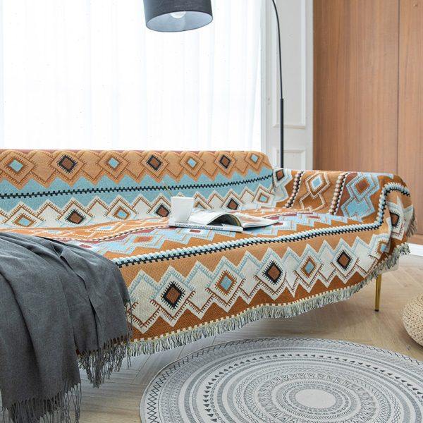 几何挂毯个性北欧沙发巾复古全盖沙发罩布沙发垫沙发布盖布野餐布,居家布艺,沙发套,淘宝优惠券,粉丝福利购,淘宝优惠卷