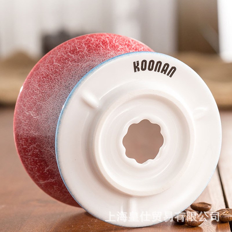 V60轻奢复古手冲咖啡滤杯陶瓷过滤器漏斗式01窑变滴漏咖啡