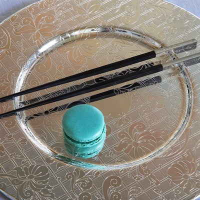 轻奢金丝银盘展示盘浮雕金高档会所餐具位上盘碗碟五星级酒店摆台