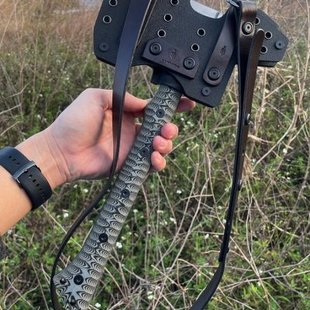 美国米勒兄弟M53斧头户外露营工具一体龙骨野外生存劈柴斧小手斧