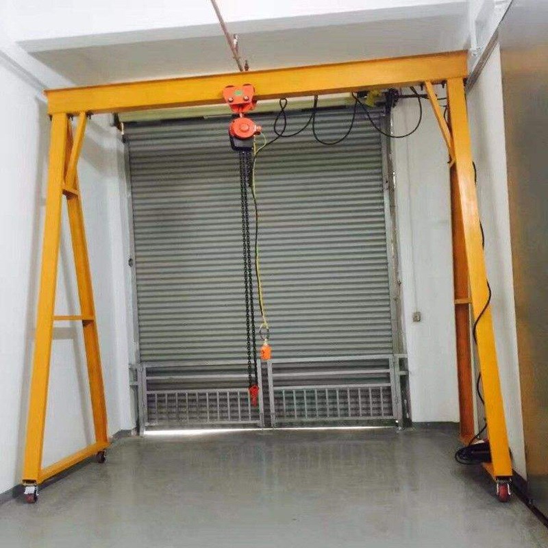 现货小型移动无轨万向龙门架升降式2吨3吨电动简易龙门吊龙门架