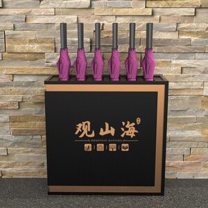 伞桶定制logo高档商用雨伞架售楼处收纳伞箱酒店大堂迎宾伞桶防锈