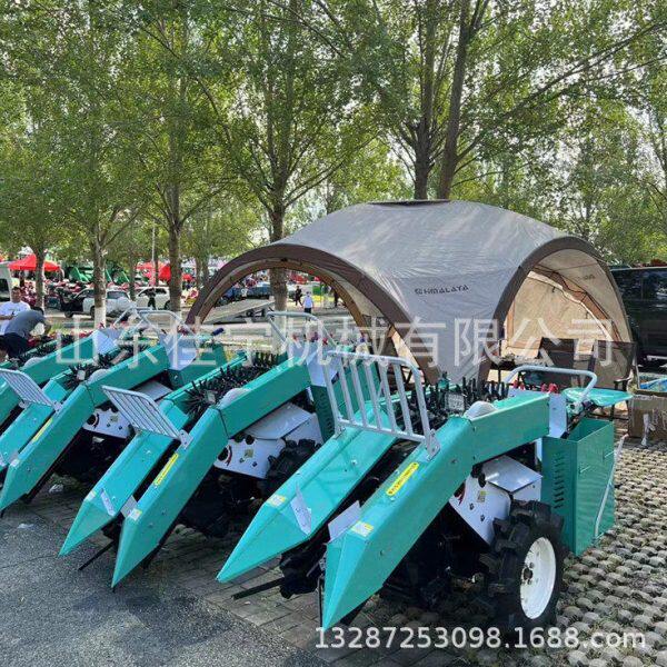 小型包谷收获机柴油行收棒子粉碎机 秸秆玉米收割机