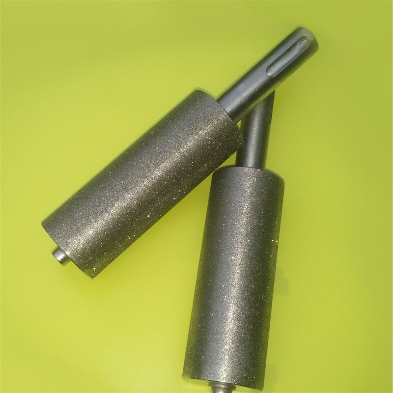 电镀金刚石拉纸滚轮 传送纸张金刚磨轮 带柄拉签修整成型轮研磨轮