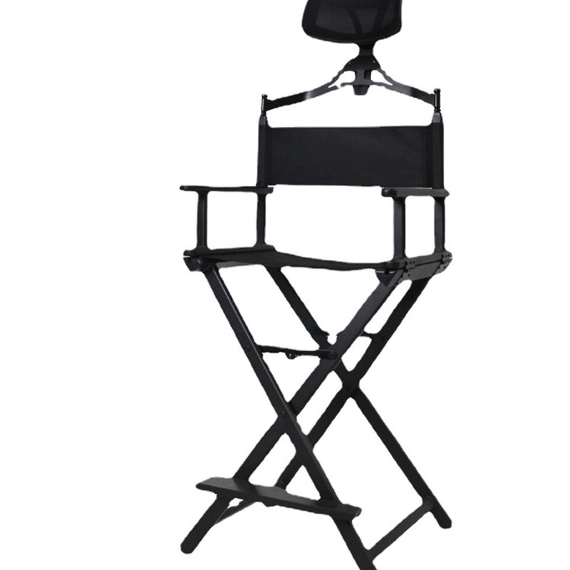 新款折叠椅家用铝合金化妆椅靠背椅简易高脚导演椅休闲便携式椅子
