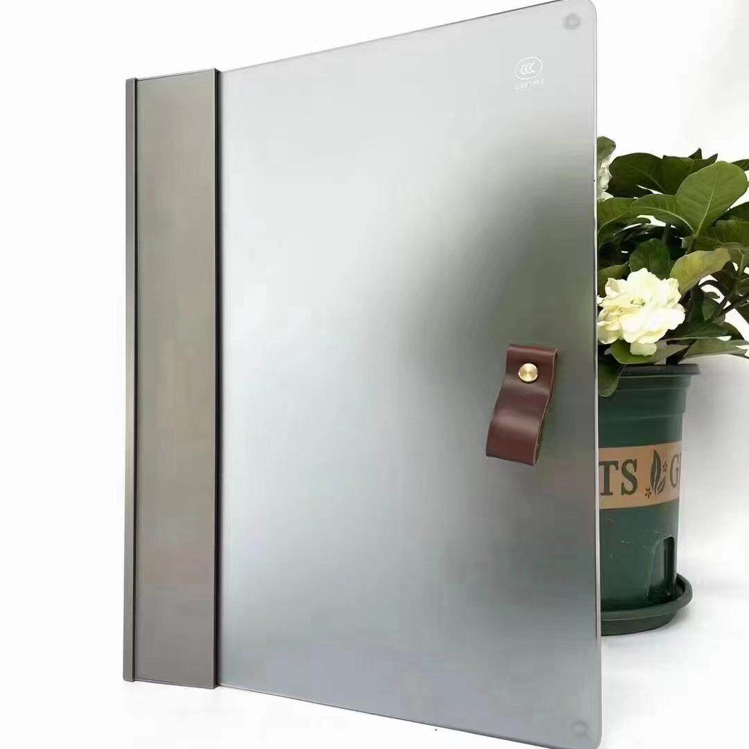 博洛尼款玻璃柜门极窄铝合金边框钢化玻璃门单边款与双边框款可选