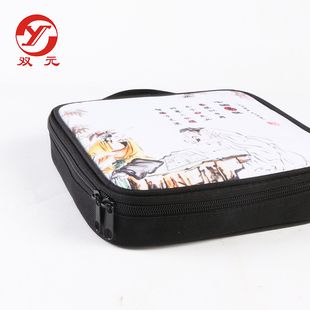 双元 实木中国象棋便携式棋盘成人套装学生儿童初学送长辈