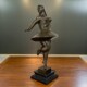 铜雕塑博泰罗跳舞 胖子铜像摆件家居装 饰品创意礼品客厅玄关书房