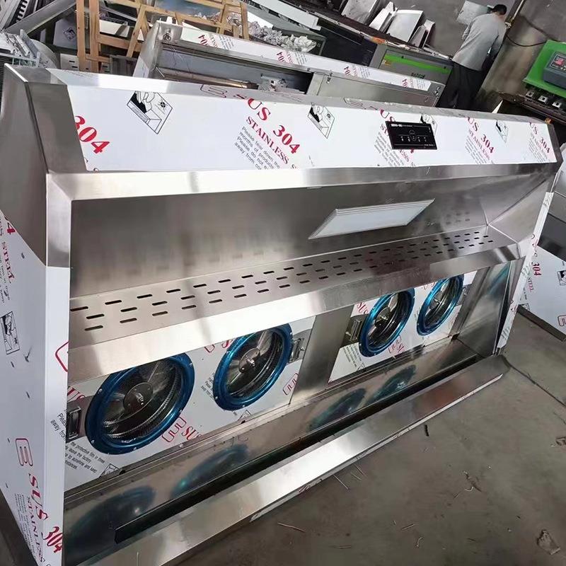 油烟净化一体机烟罩商用饭店厨房餐饮低空净化器集不锈钢无油烟