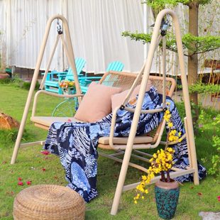 户外网红秋千吊椅室外花园吊床摇椅庭院摇篮椅阳台简约双人秋千椅