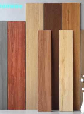 全瓷直边木纹砖200x1000客厅奶油风原木色地砖卧室1200红色木纹条