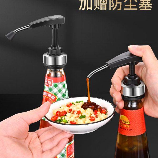 不锈钢蚝油按压嘴通用李锦记蚝油挤压器海天蚝油瓶压嘴耗油泵头,厨房/烹饪用具,油壶,淘宝优惠券,粉丝福利购,淘宝优惠卷