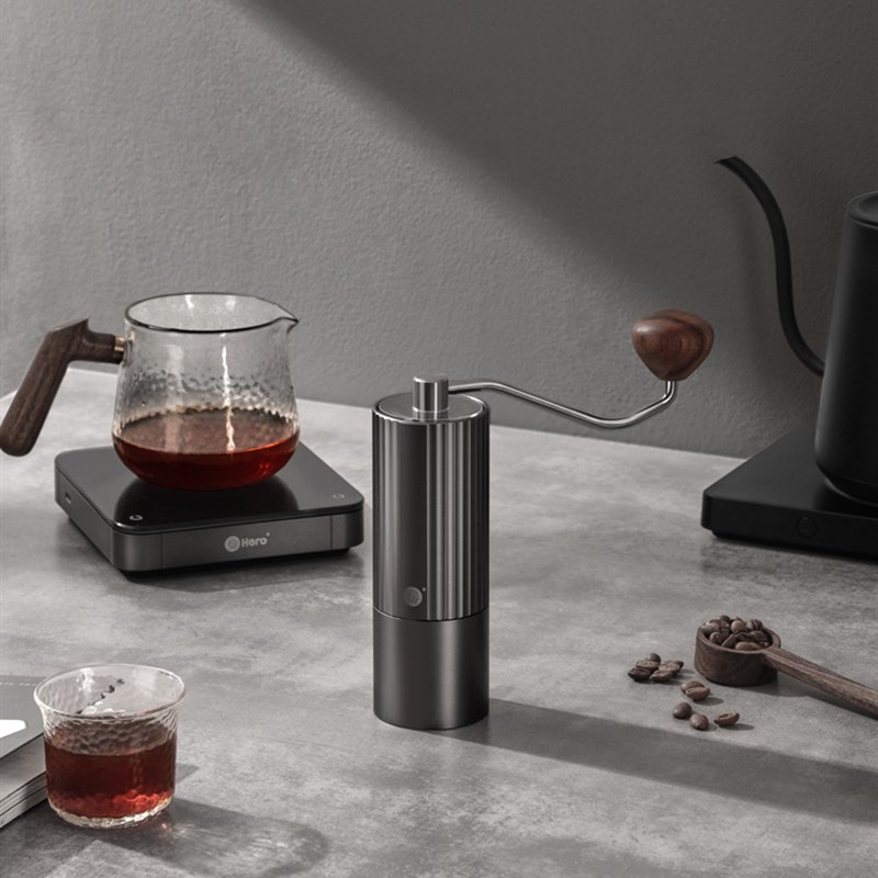 HXZ3手摇咖啡磨豆机便携户外手动研磨机六角不锈钢磨芯可调粗细