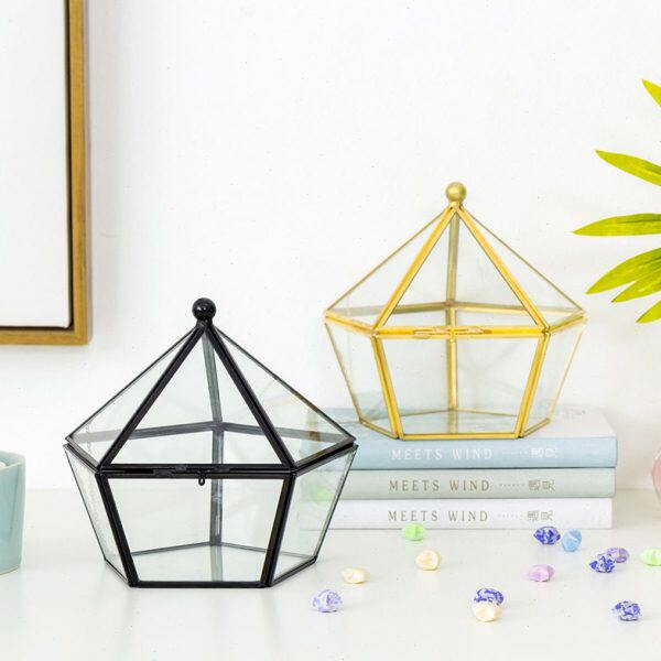 透明玻璃星星瓶装饰收纳罐摆件装水晶首饰品消磁熏香石礼物品盒