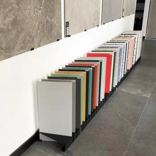 大理石瓷砖展示架木纹砖墙砖色板架石材样品插架木地板展架斜插式