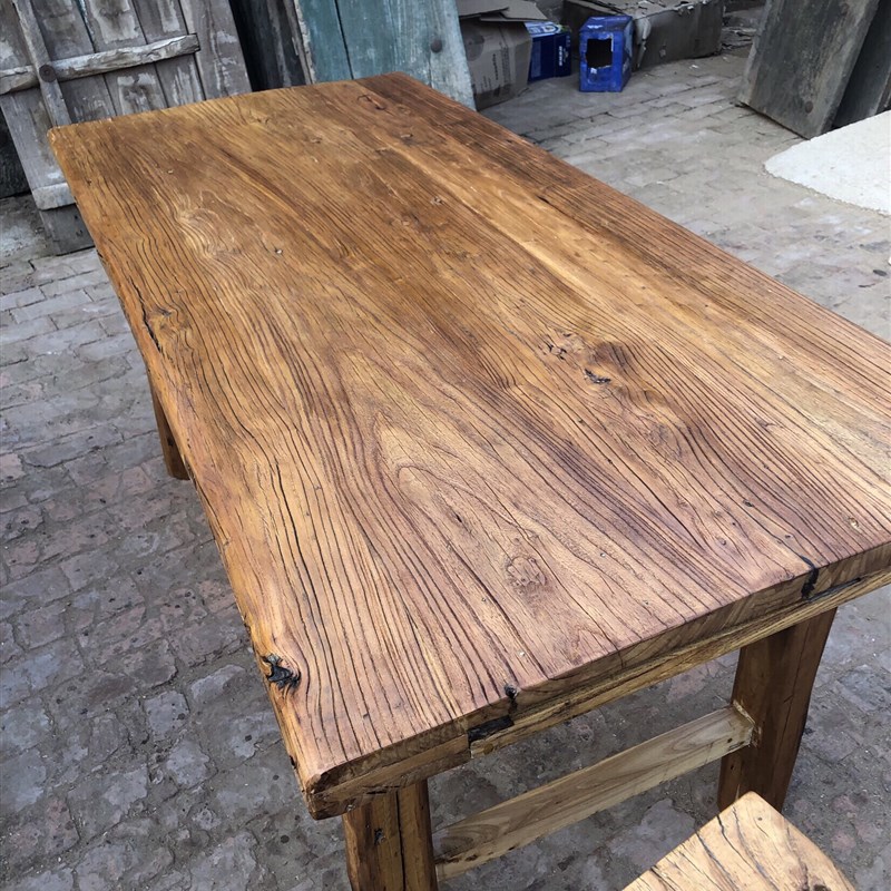 8V老榆木门板旧木原木风化板复古怀旧茶桌茶台阳台桌咖啡桌榻榻米