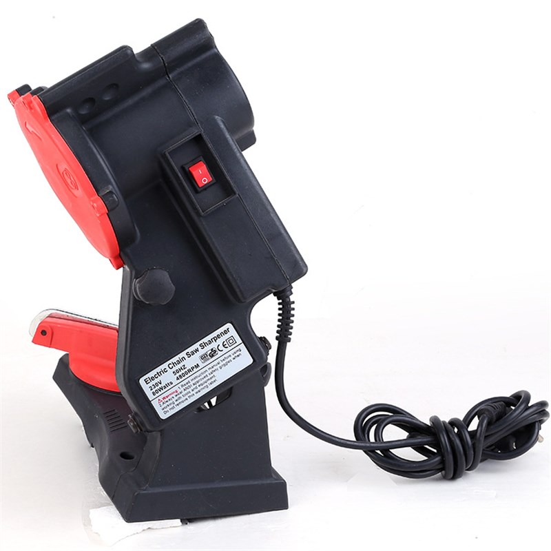 优质电动磨链机 电链锯油锯磨链机 80W合金钢汽油锯磨链器出售