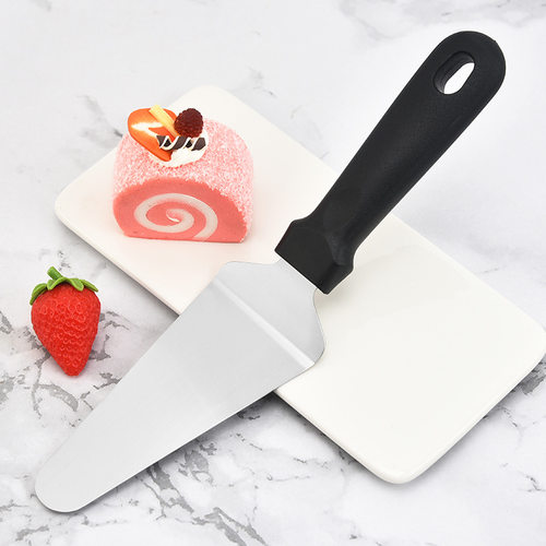 不锈钢蛋糕烘焙铲刀芝士刀甜点PP塑料柄披萨三角铲烙饼料理切刀