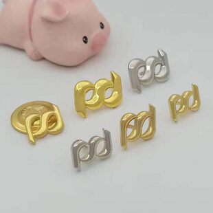 浦发银行行徽胸针徽章司徽企业LOGO单位西服吸磁工牌领针胸牌定制