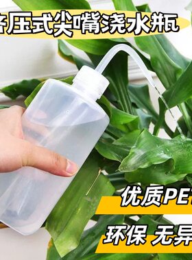 多肉尖嘴弯嘴挤压式浇水壶