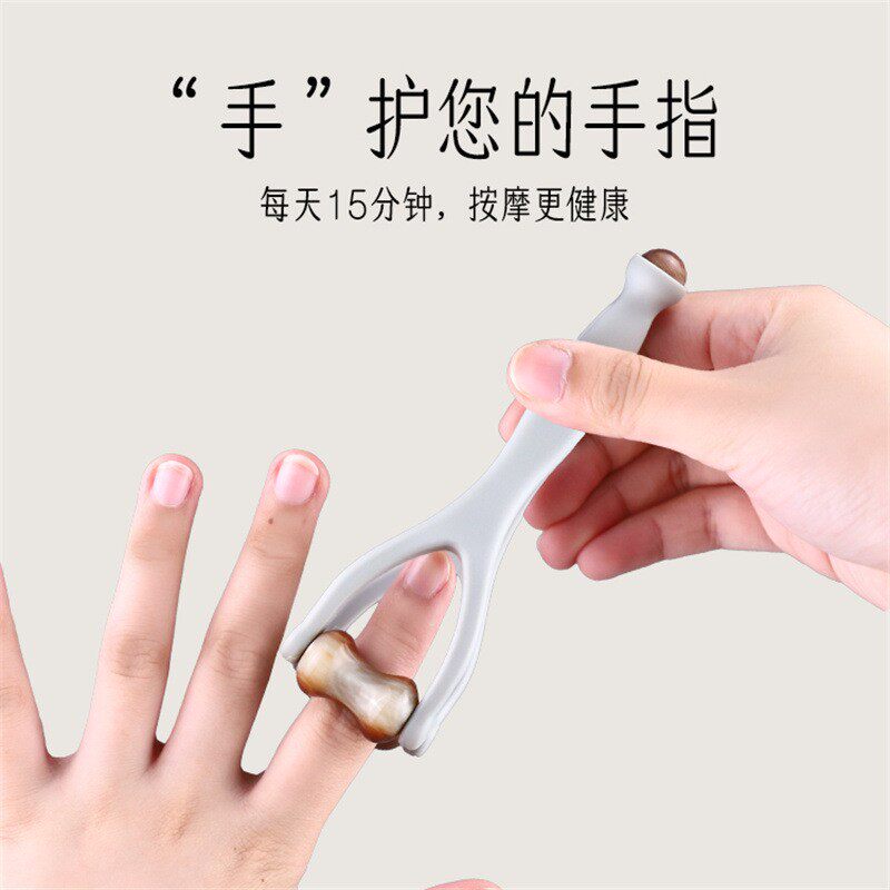 牛角手指按摩器手部关节穴位刮滚轮神器瘦细漫画养成多功能经络