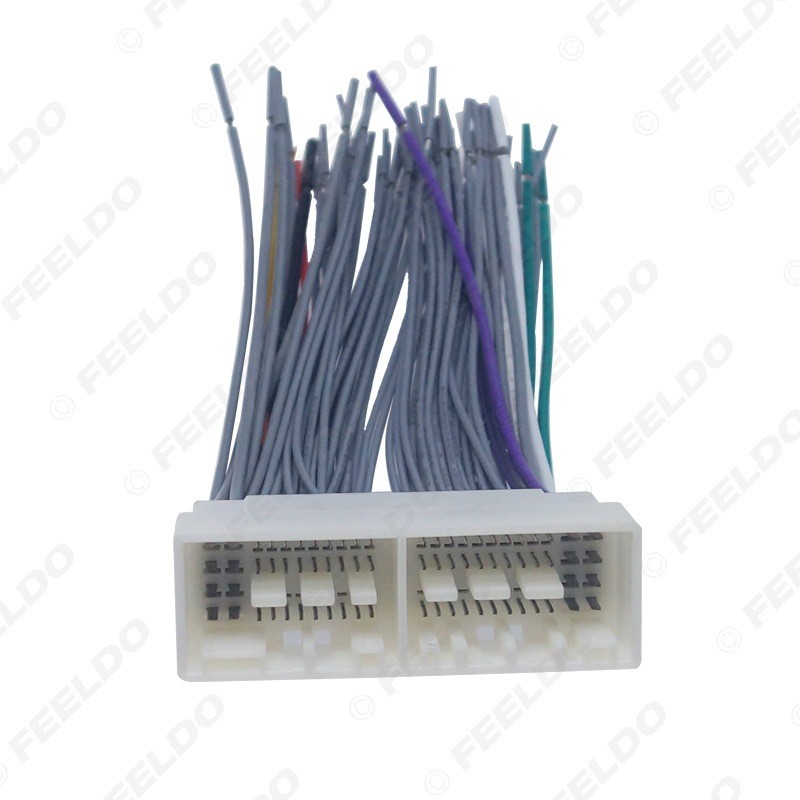 适用起亚K2K3/K4现代朗动新途胜35Pin+38Pin音响CD尾线插头转接线