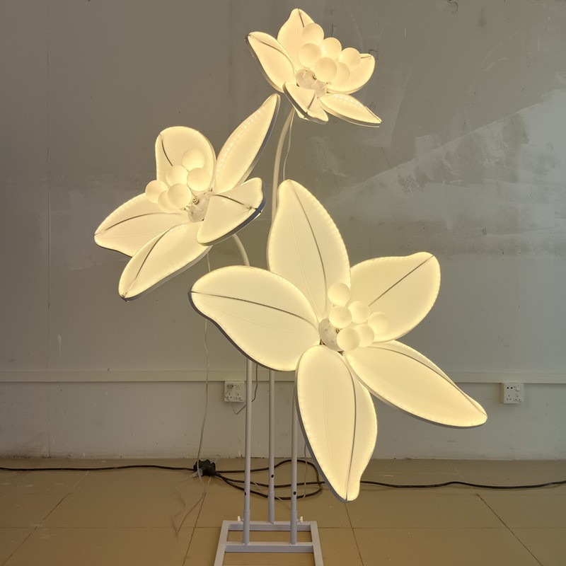 氛围落地灯花朵灯场地布置装饰花灯舞台摆件婚庆道具水仙花路引
