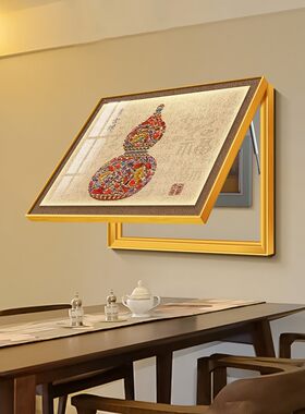 2024新款花瓶葫芦电表箱盒装饰画免打孔配电箱遮挡挂画吉祥寓意好