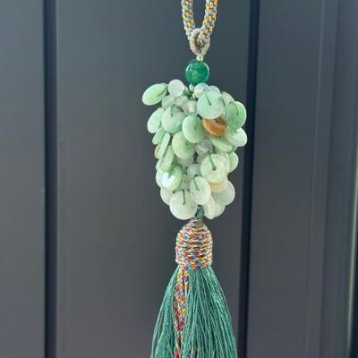 四会翡翠厂家直销车挂包挂小平安扣包邮A0834