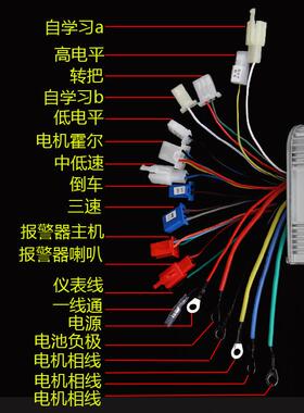 大功率动车三四轮车电压电转换器48v350W-12060v72v转1225A电压电