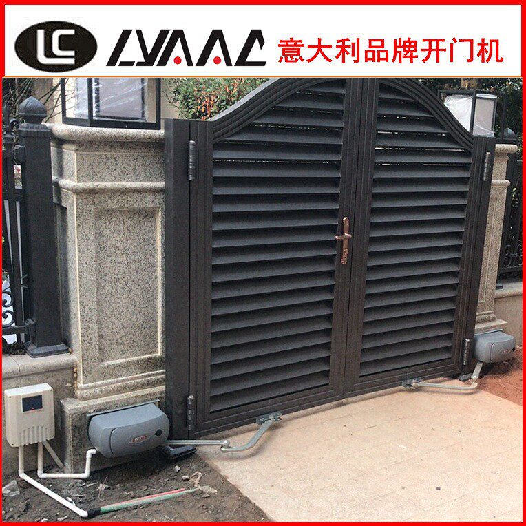 LYACC曲臂门机遥控别墅门电机折叠门配件悬浮门机l800ss大钩臂机