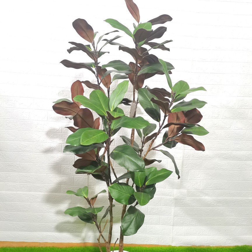 仿真玉兰花树橱窗装饰室内客厅绿植盆栽造型盆景落地假花摆件